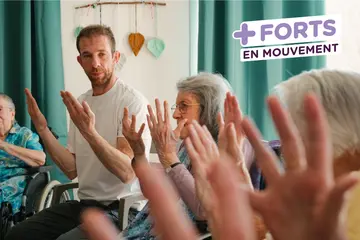 Illustration plus forts en mouvement